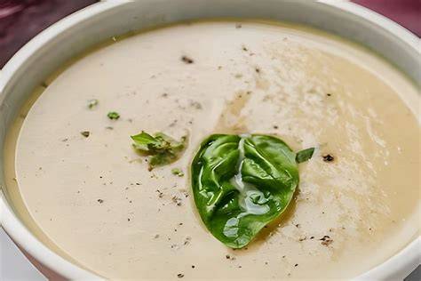 Crema de berenjenas lista para servir
