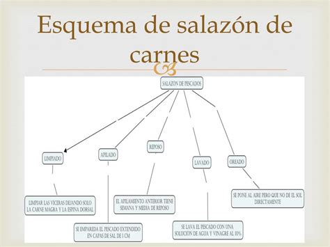 Esquema del proceso de salazón de jamones