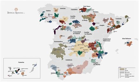 Mapa de las Denominaciones de Origen e IGPs del jamón serrano en España