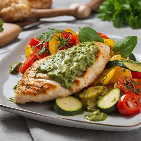 Pechuga de pollo con pesto y hojaldre antes de hornear