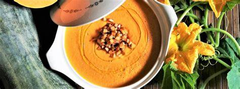 Crema de zucchini con un toque de curry