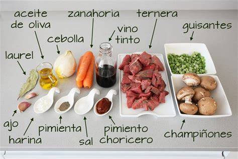 Ingredientes para estofado de repollo