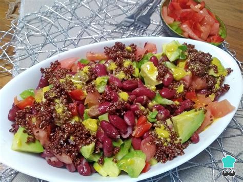 Ensalada de alubias rojas con tapenade