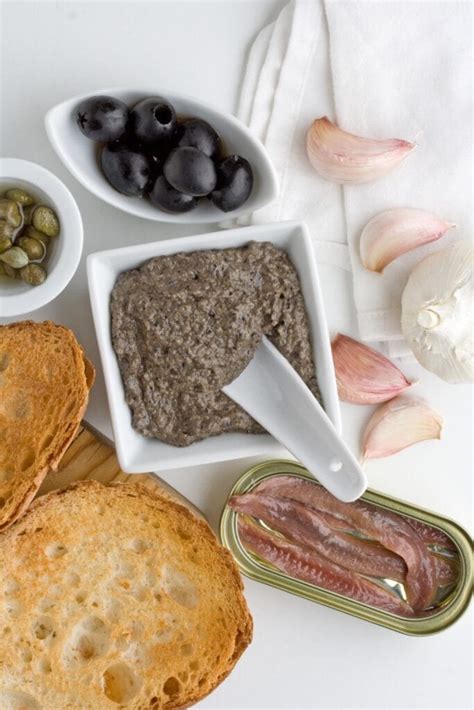 Ingredientes para tapenade