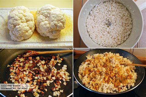 Falso cuscús de coliflor con especias marroquíes