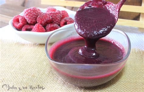 Salsa dulce de frutos rojos para carne