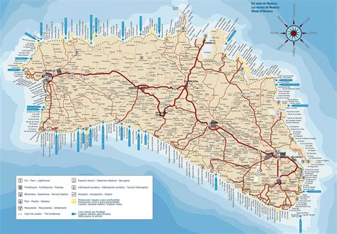 Mapa de Menorca