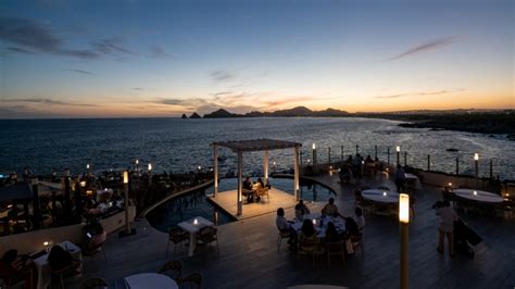Vista de la terraza del restaurante El Barranco Playa con el mar al fondo
