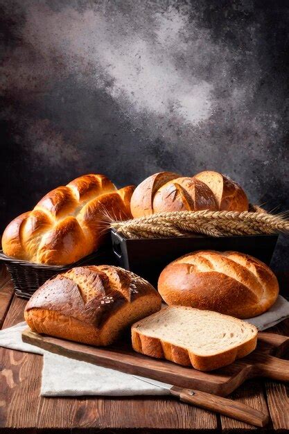 Variedad de panes caseros hechos en panificadora Unold