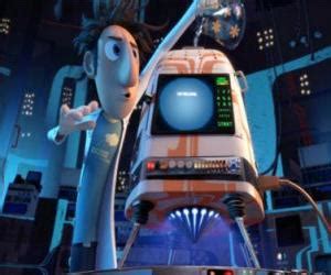 Flint Lockwood trabajando en su laboratorio