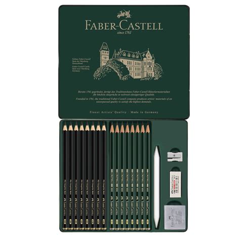 Dimensiones y detalles técnicos de los lápices Faber-Castell
