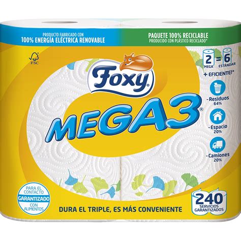Rollos de papel de cocina Foxy