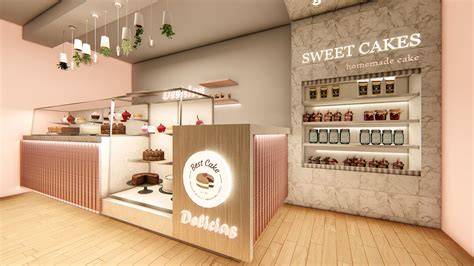Interior de la pastelería Hernando con su mostrador lleno de dulces