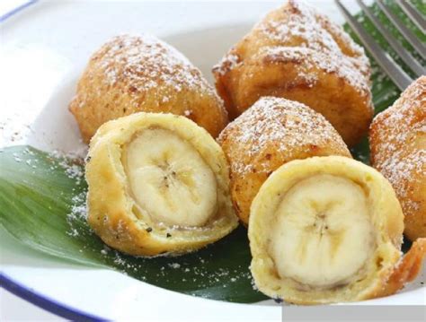 Mezcla húmeda para buñuelos de banana