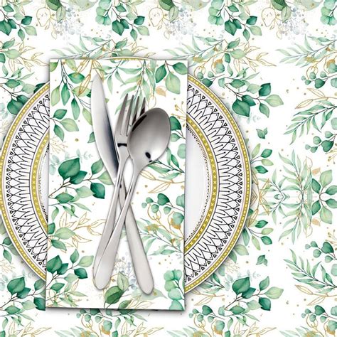 Servilletas con motivos florales de Pascua