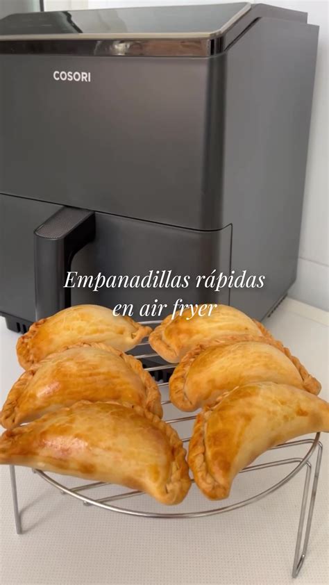 Empanadillas hechas con obleas en airfryer