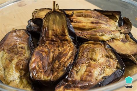 Berenjenas asadas en el horno