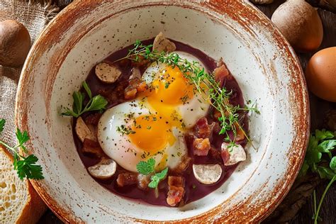 Ingredientes principales para Huevos en Meurette