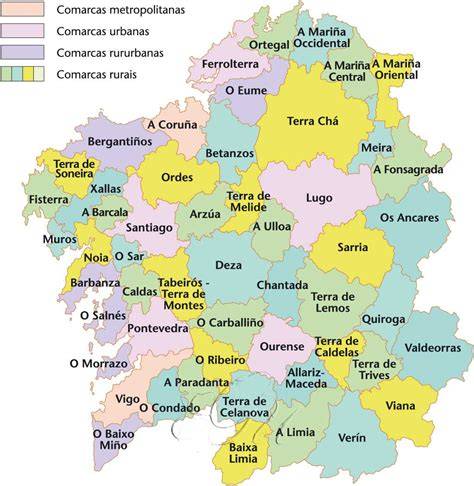 Mapa de Galicia con la ubicación de las fábricas de chocolate mencionadas