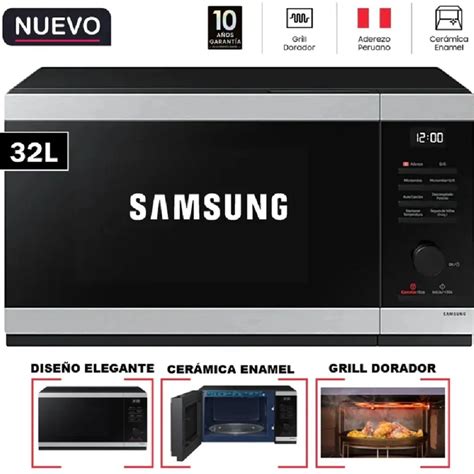 Panel de control del microondas Samsung con la función Auto Cook destacada