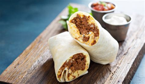 Burritos de carne de hamburguesa