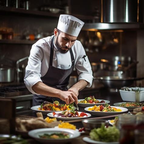 Chef preparando platos sin gluten