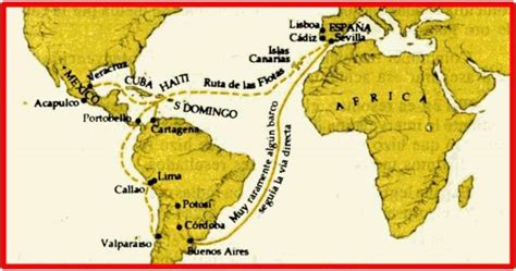 Mapa de rutas comerciales entre Génova y Cádiz en los siglos XIII-XVII