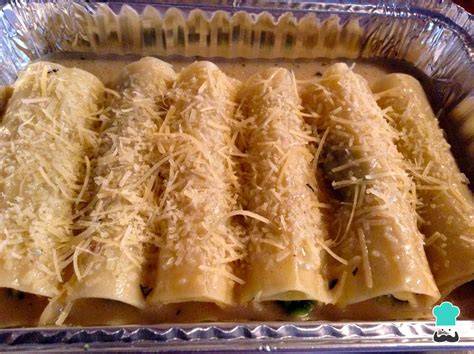 Canelones de salmón ahumado