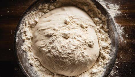 Masa de pan de pita en proceso de fermentación