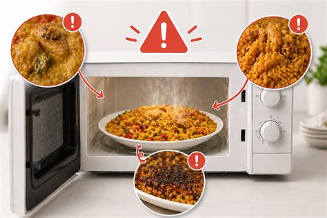 Cómo recalentar paella en microondas