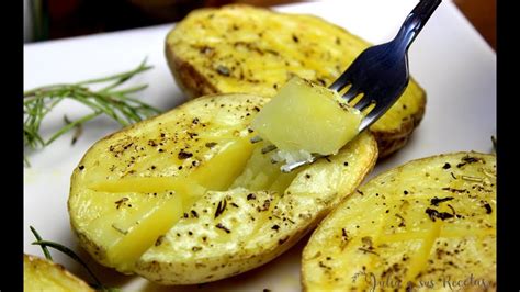 Patatas asadas en microondas