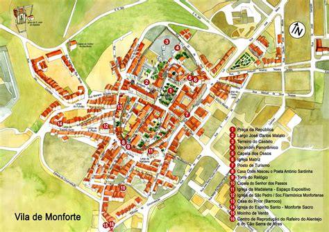mapa de localización de Monforte de Lemos con puntos de interés