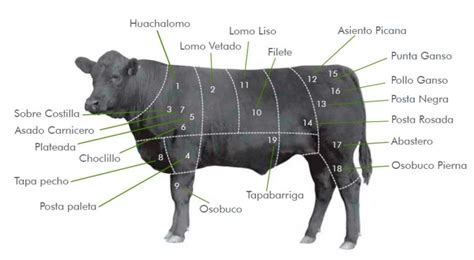 Cortes de carne premium Aberdeen Angus en la parrilla
