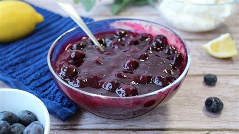 Salsa de arándanos casera