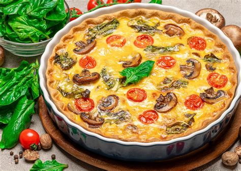 Ingredientes para quiche vegana