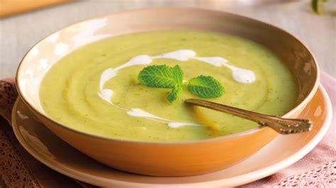 Tabla nutricional de la crema de calabacín con ternera