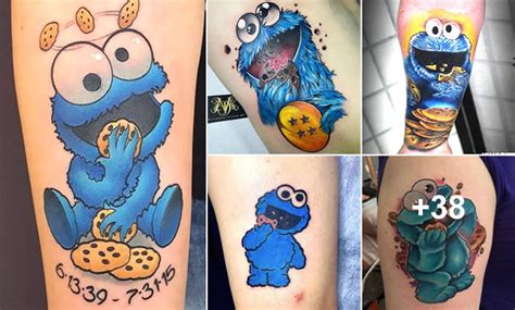 Ejemplos de tatuajes del Monstruo de las Galletas