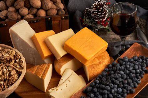 Variedad de quesos cremosos