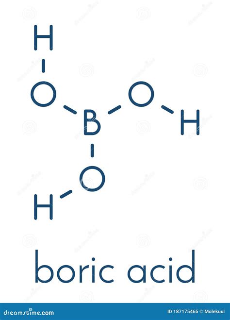Molécula de ácido bórico
