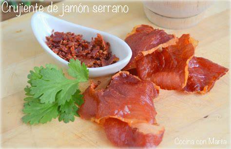 Jamón serrano crujiente