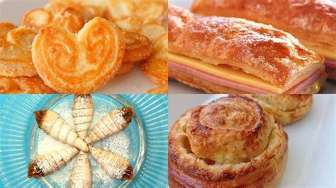 Variedades de platos elaborados con masa de hojaldre
