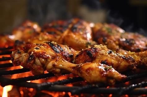 Pollo asado en parrilla