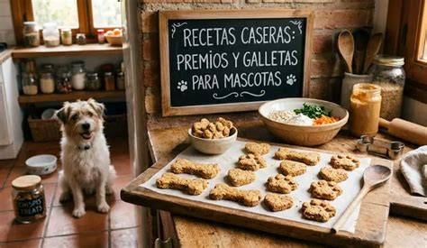 preparación de galletas caseras para mascotas