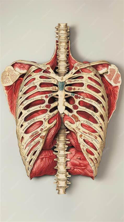 Diagrama de las costillas del gato y órganos internos