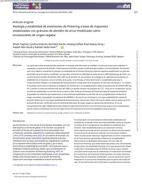 Micrografía de emulsiones de mayonesa con almidón de cañihua