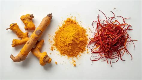 Azafrán y sus sustitutos: cúrcuma y condimento para arroz