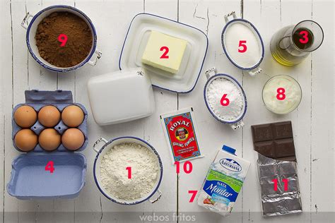 Ingredientes básicos para la elaboración de pasteles
