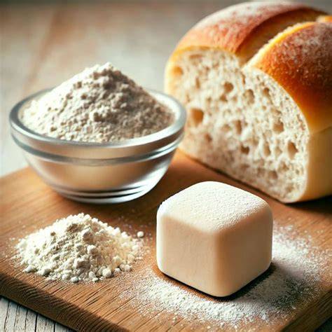 Proceso de elaboración de pan con levadura