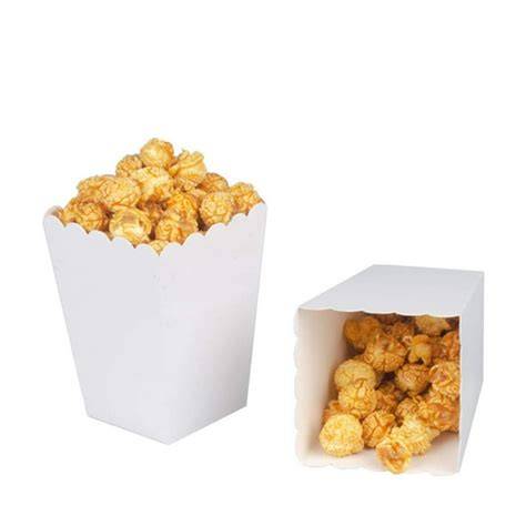 Cajas de palomitas de maíz de cartón