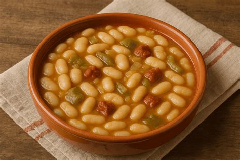 Variedad de platos con pochas